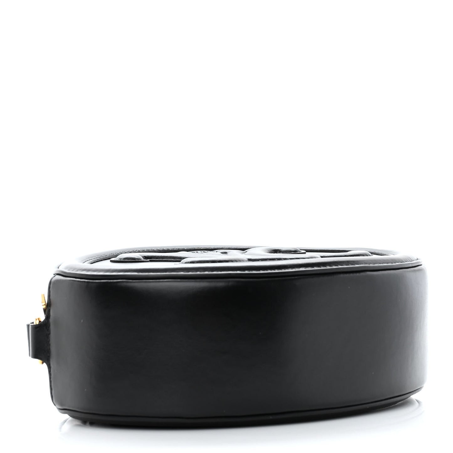 Smooth Calfskin Cuir Triomphe Oval Bag Black