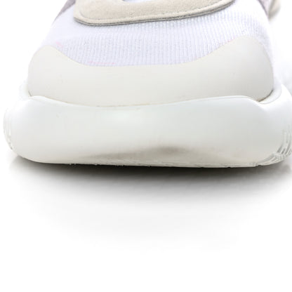 Hermes Knit Suede Goatskin Womens Crew Sneakers 36 White Gris 15 of 18