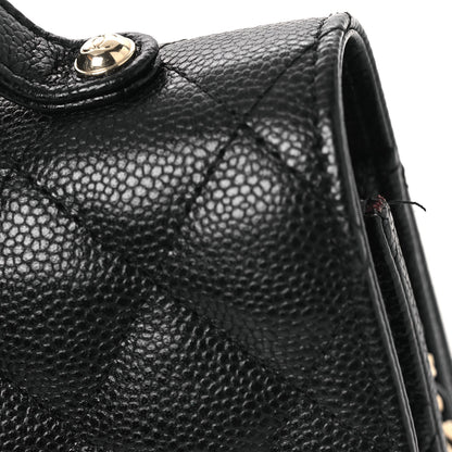 Chanel Caviar Quilted Business Affinity Clutch With Chain Black 12 of 13