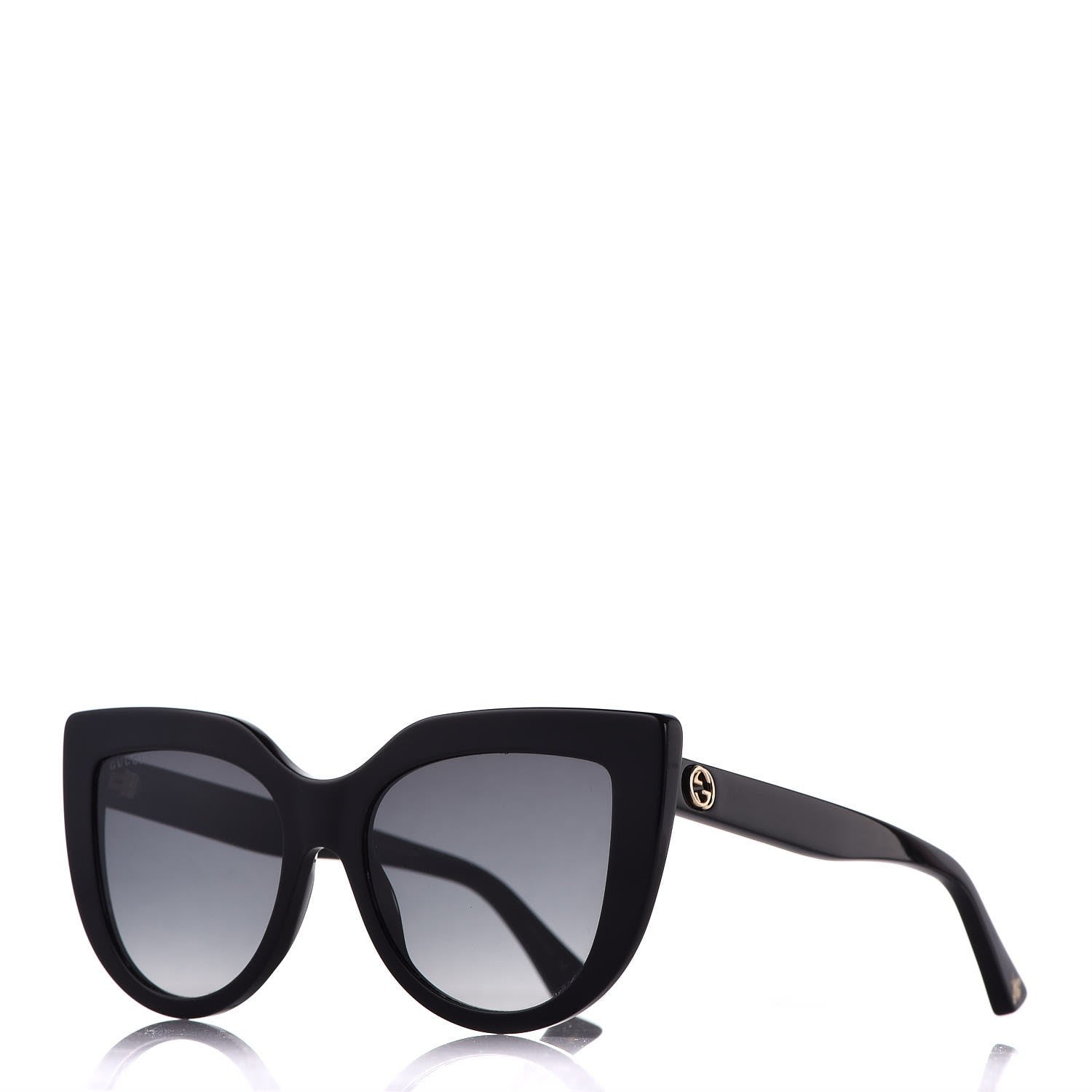 Gucci Cat Eye Sunglasses GG0164S Black 1 of 9