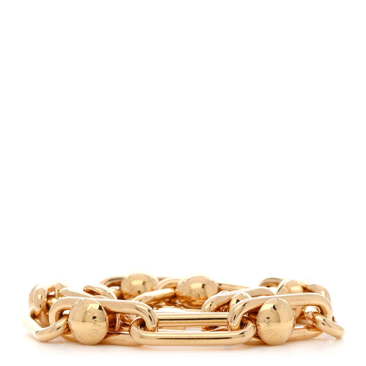 LV X TM Metal Pochette Accessories Chain Strap Gold