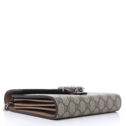 Gucci GG Supreme Monogram Mini Dionysus Chain Wallet Beige Taupe 4 of 11