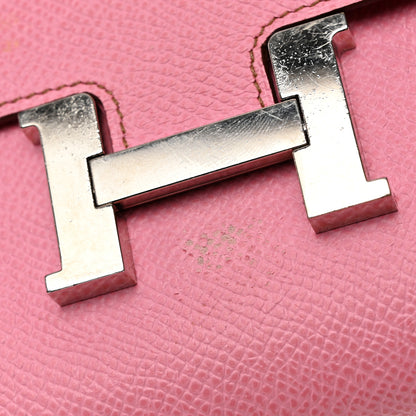 Hermes Epsom Constance Compact Passant Wallet 5P Pink 10 of 10