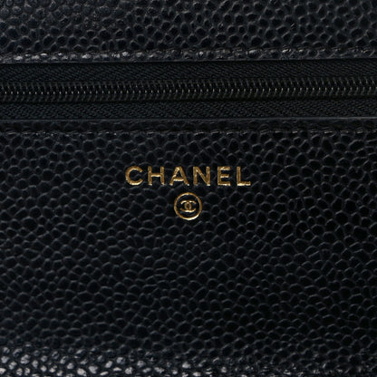 Chanel Caviar Quilted Wallet on Chain WOC Black 6 of 12