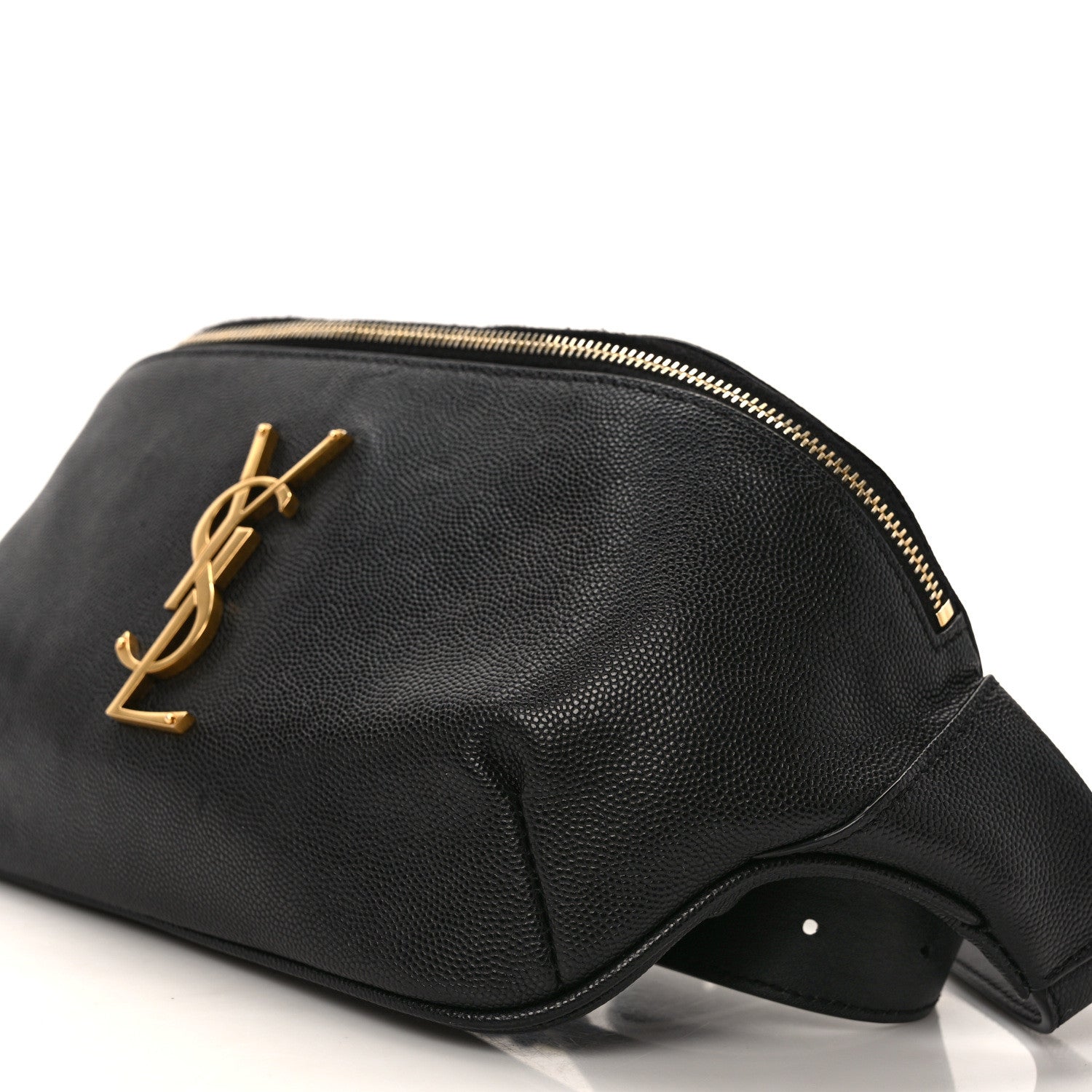 Saint Laurent Grain De Poudre Monogram Belt Bag Black 7 of 8