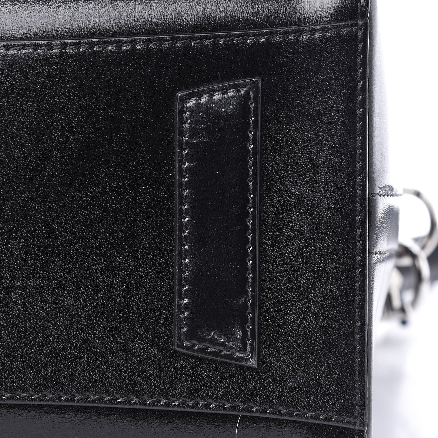 Shiny Lord Calfskin Small Antigona Black