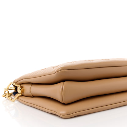Louis Vuitton Lambskin Embossed Monogram Coussin PM Camel 11 of 12