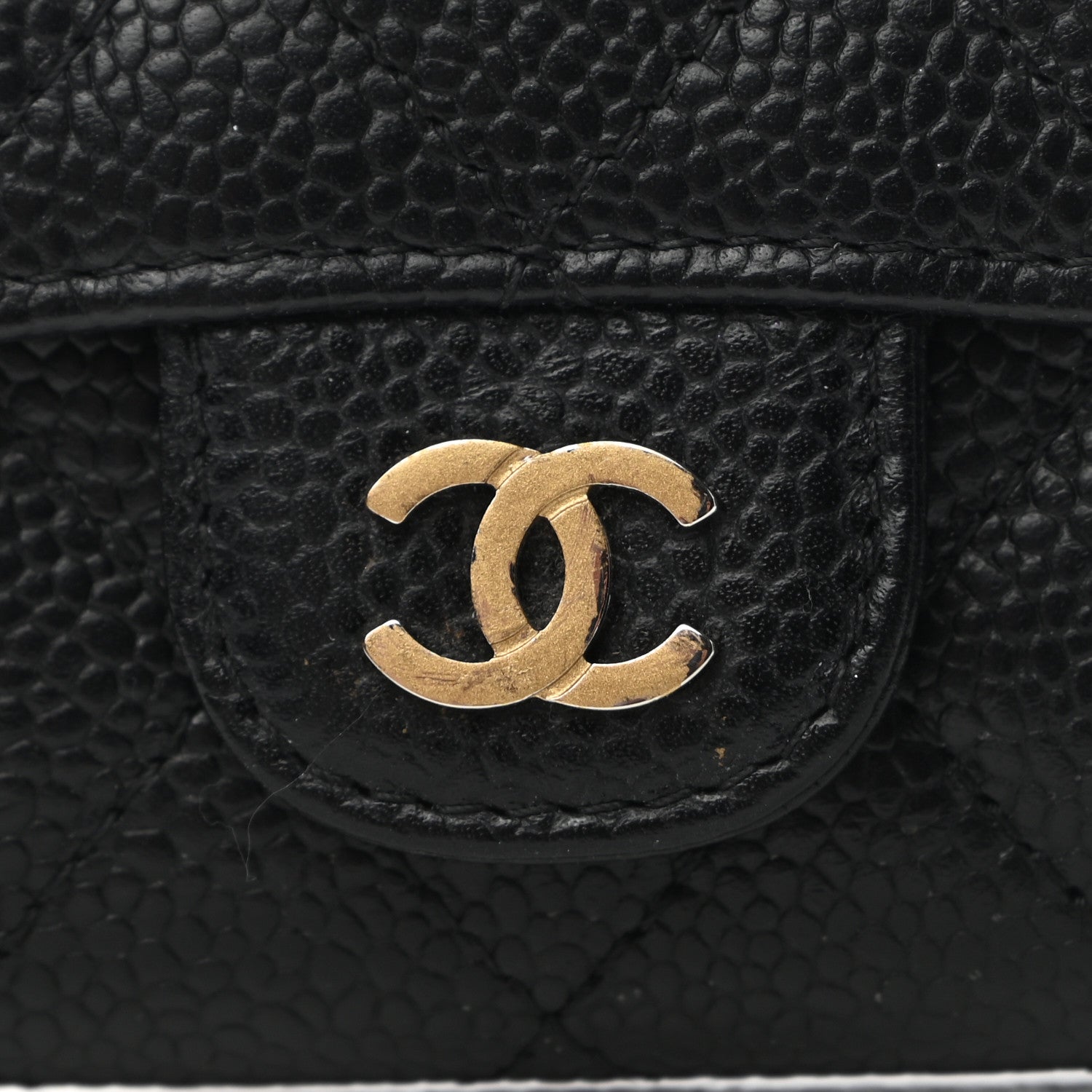 Chanel Caviar Quilted Flap Card Holder Black 10 of 11