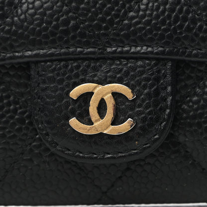 Chanel Caviar Quilted Flap Card Holder Black 10 of 11