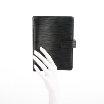 Louis Vuitton Epi Medium Ring Agenda Cover Black 2 of 7
