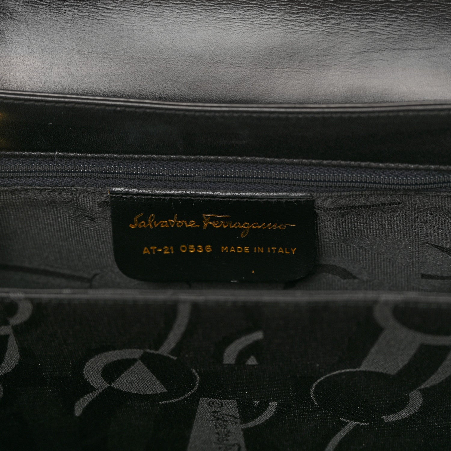 Salvatore Ferragamo Brushed Off Calfskin Iconic Large Top Handle Bag Black 6 of 17