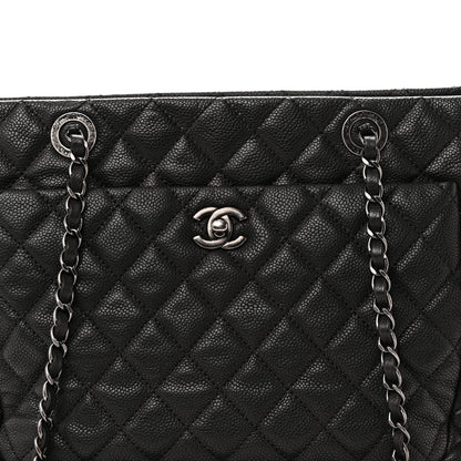 Chanel Caviar Quilted Shopping Tote Black 8 of 10