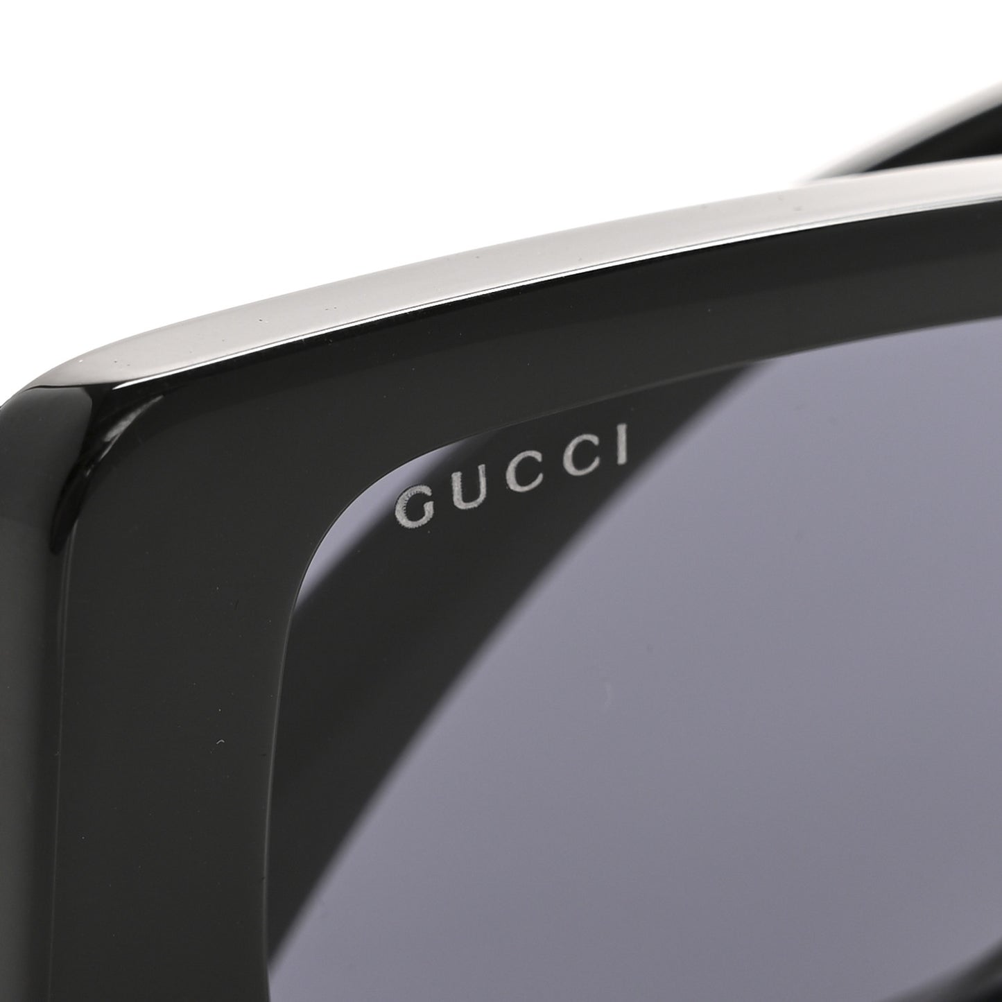 Acetate Chaise Rectangle Frame Sunglasses GG1325S Black