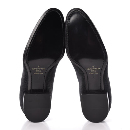 Louis Vuitton Monogram Embroided Sequins Mens Grenelle Richelieu Shoes 8 Black 5 of 9