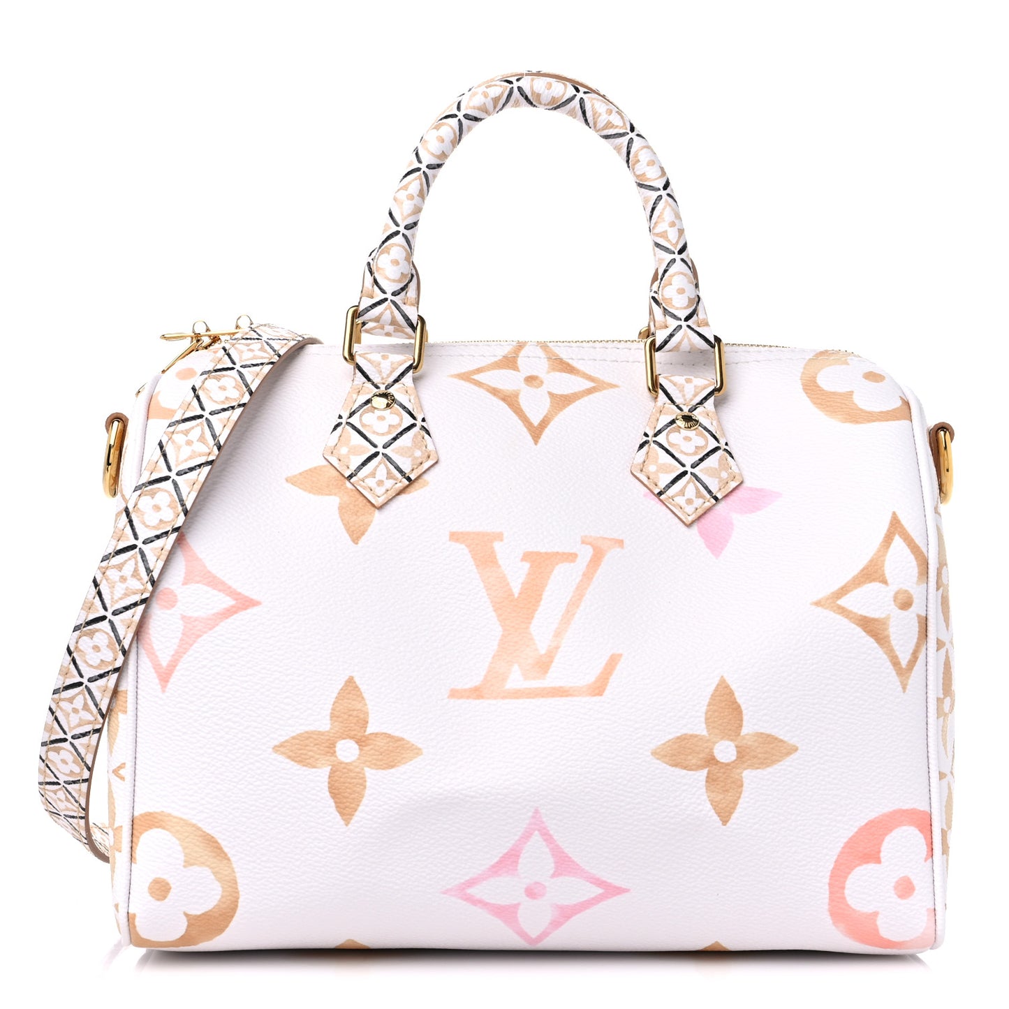 Monogram Giant By The Pool 2.0 Speedy Bandouliere 25 Beige
