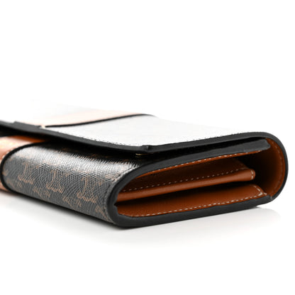 Celine Canvas Triomphe Continental Wallet Tan 9 of 9