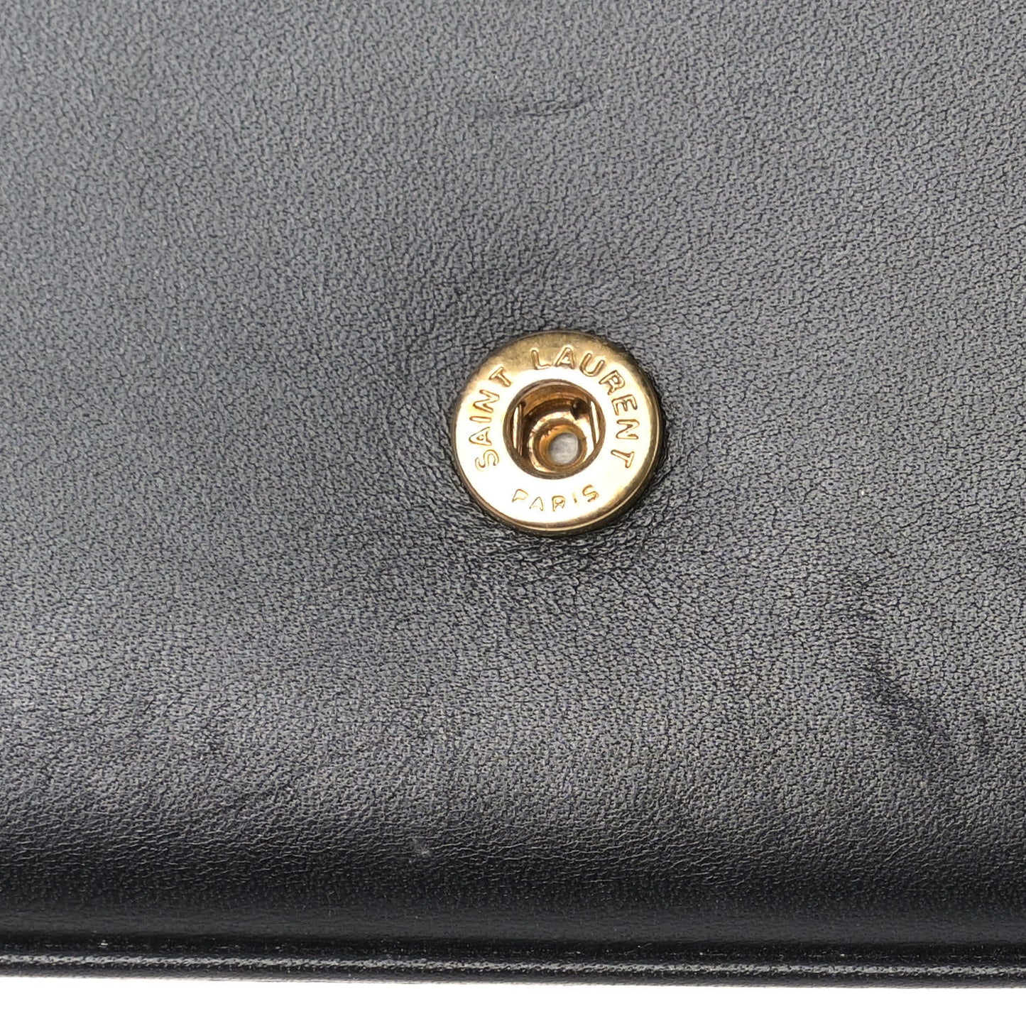 Smooth Calfskin Medium Classic Monogram Kate Satchel Black