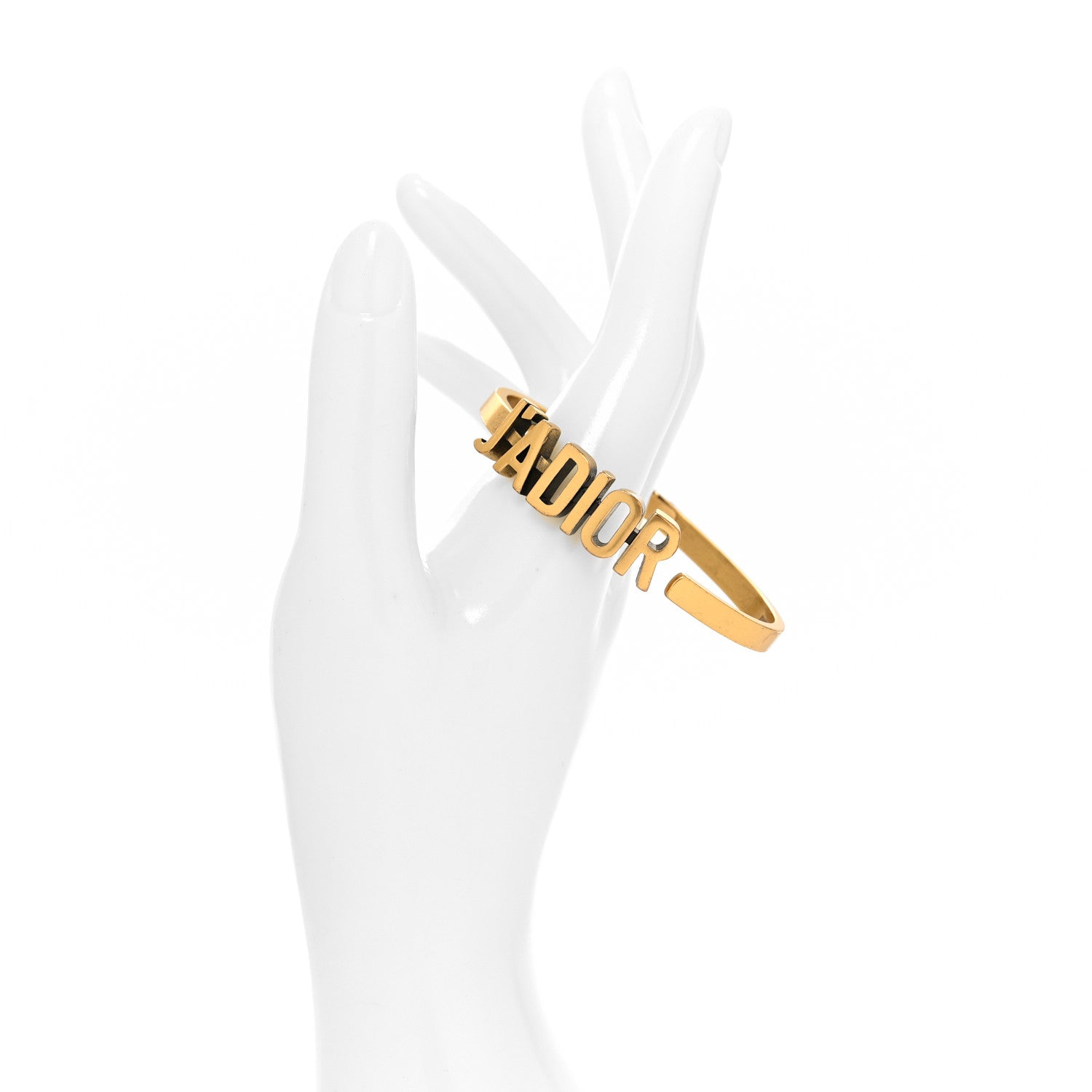 Christian Dior Metal J'Adior Bracelet Cuff Gold 2 of 4