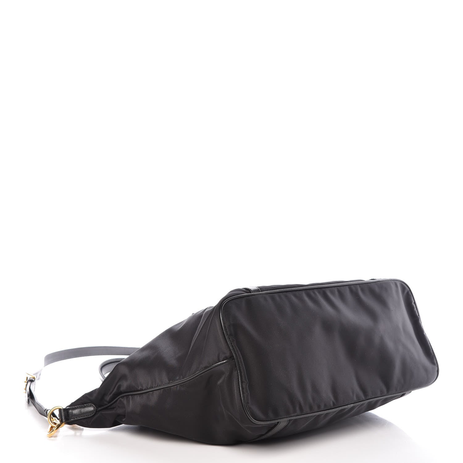 Prada Tessuto Nylon Saffiano Jacquard Logo Tote Black 4 of 9
