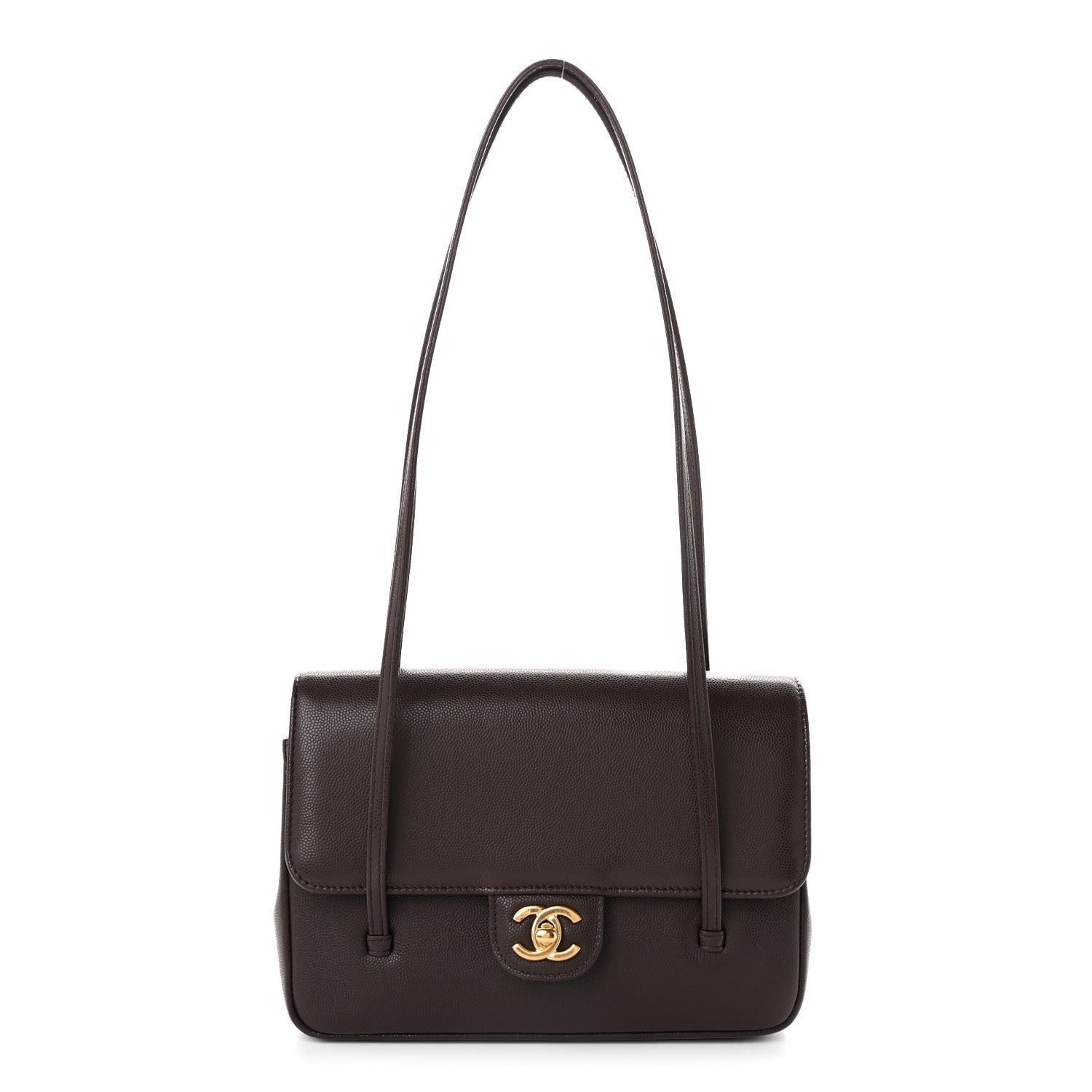 Chanel Shiny Caviar Preppy Coco Small Flap Dark Brown 1 of 10