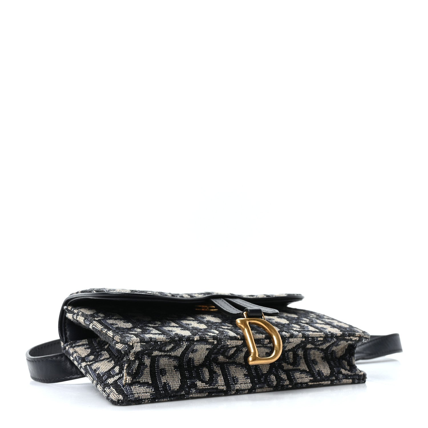 Christian Dior Oblique Saddle Belt Bag Blue 4 of 10