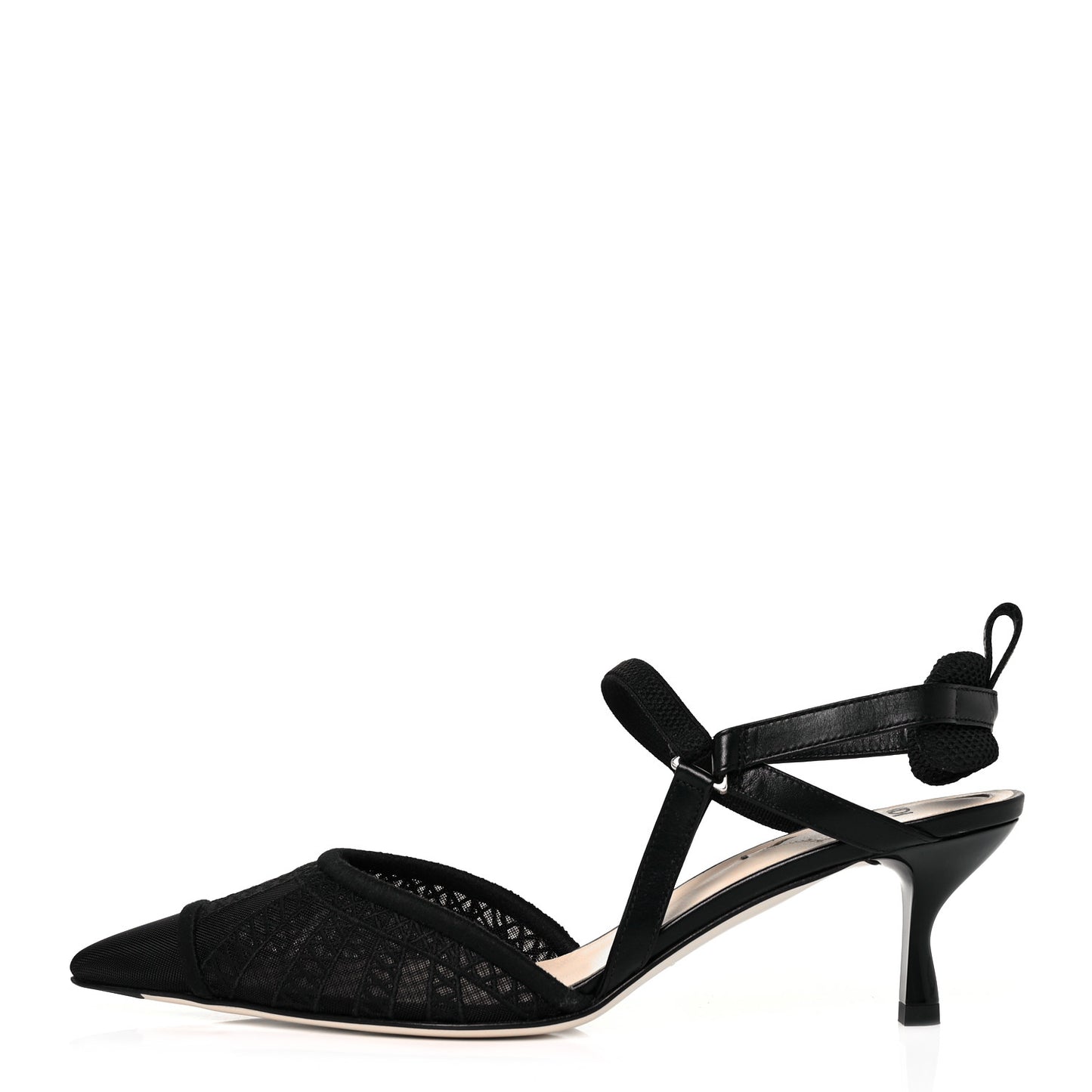 Mesh Vitello Ajour Embroidered Colibri Lite 55mm Slingback Pumps 39 Black