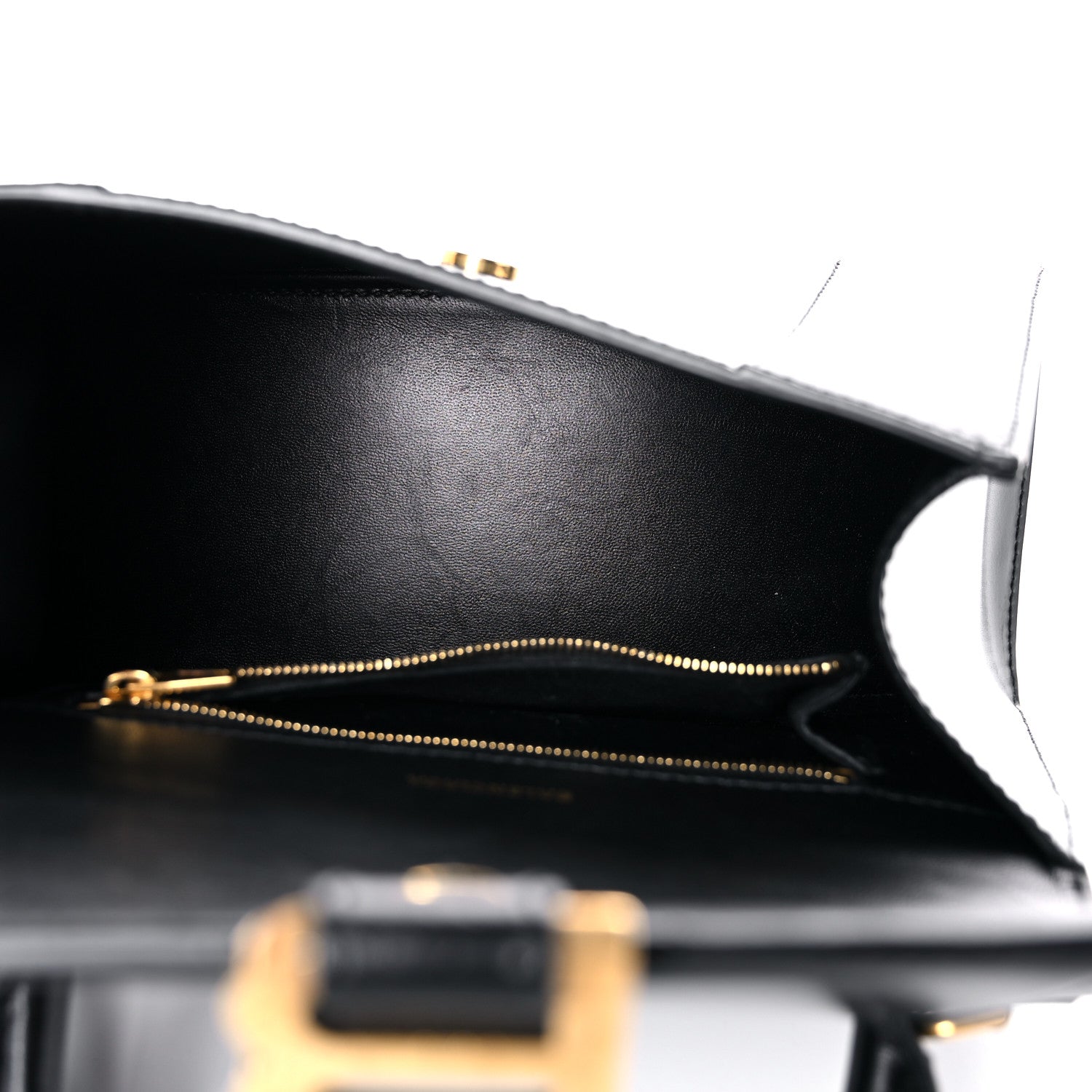 Balenciaga Shiny Box Calfskin Small Hourglass Top Handle Bag Black 5 of 16
