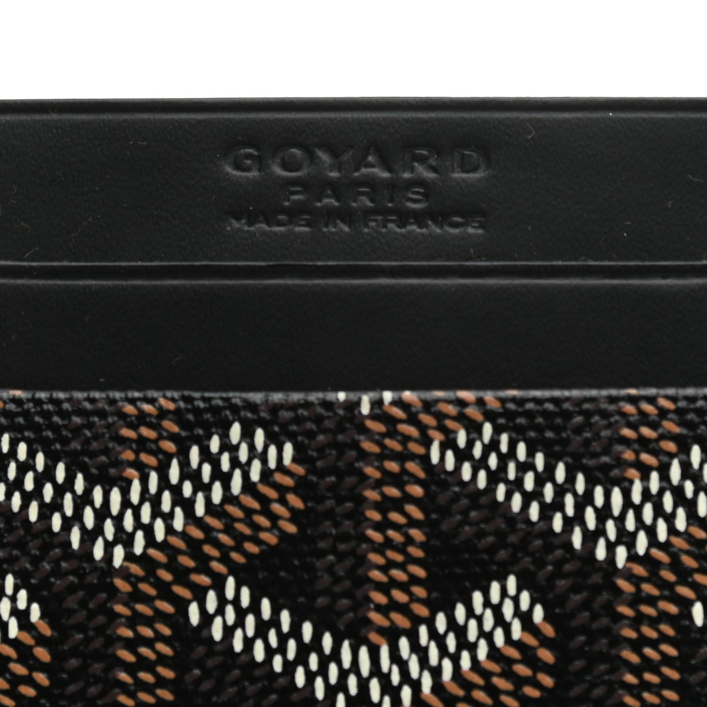 Goyardine Saint Sulpice Card Holder Black