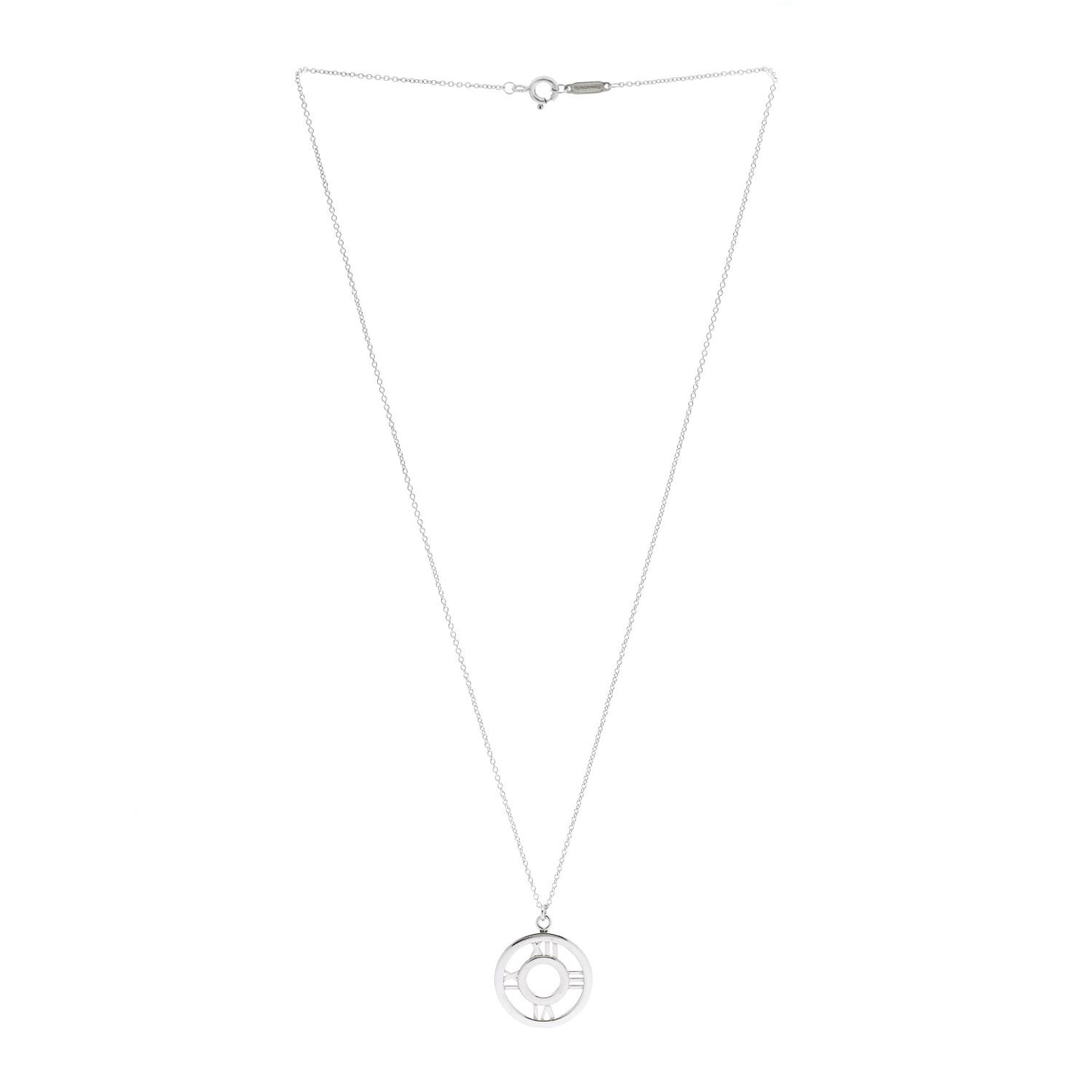 Sterling Silver Medium Atlas Open Pendant Necklace