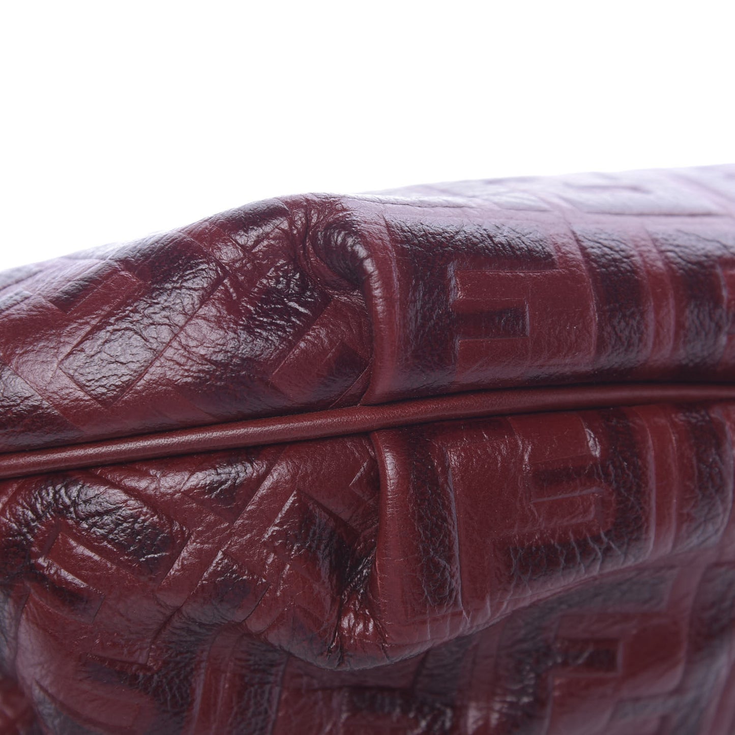 Vitello FF Embossed Small Chef Hobo Rosso