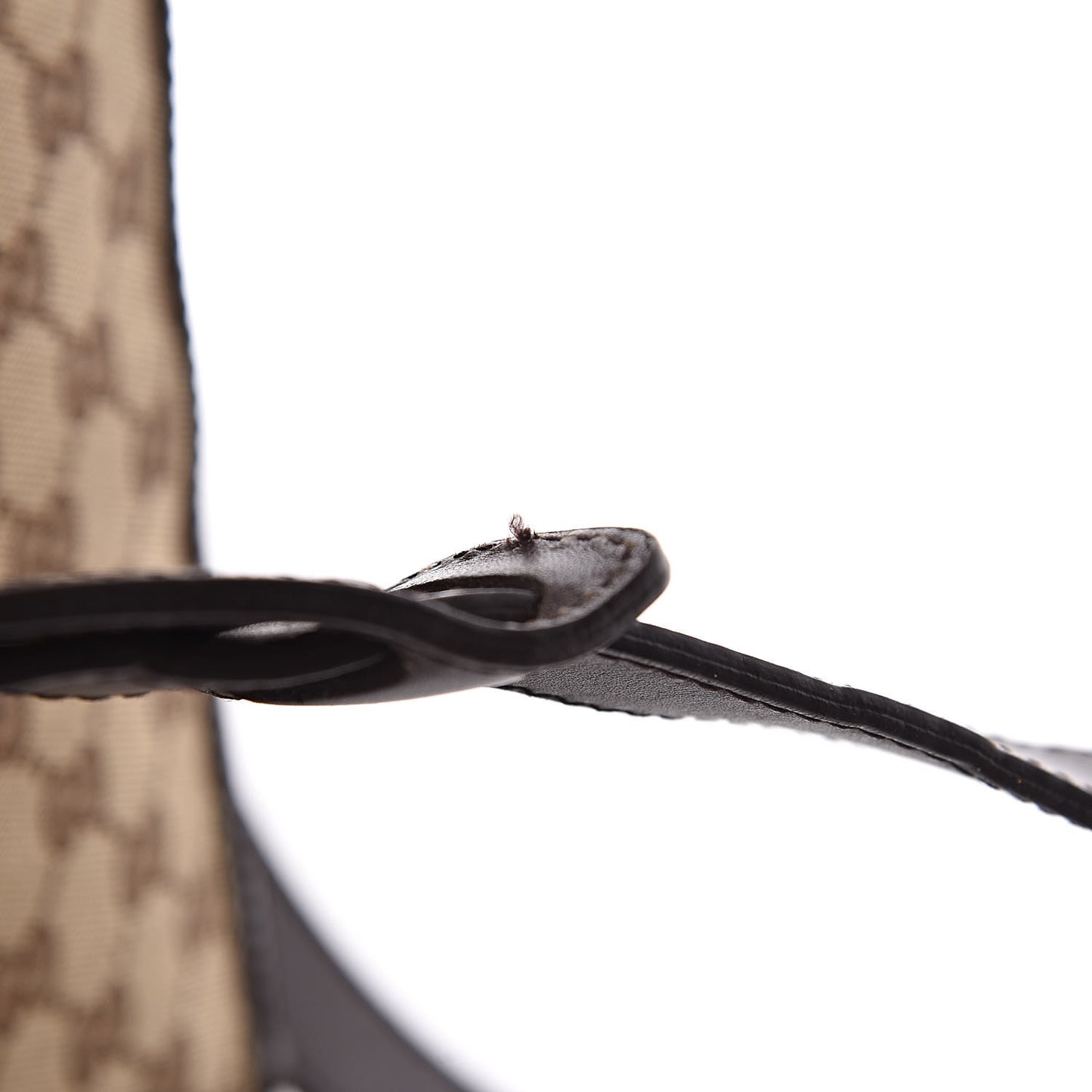 Monogram Web Briefcase Dark Brown