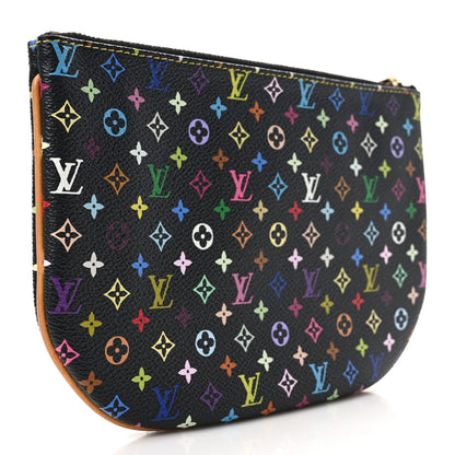 Louis Vuitton Monogram Multicolor Pochette Plate GM Black 3 of 7