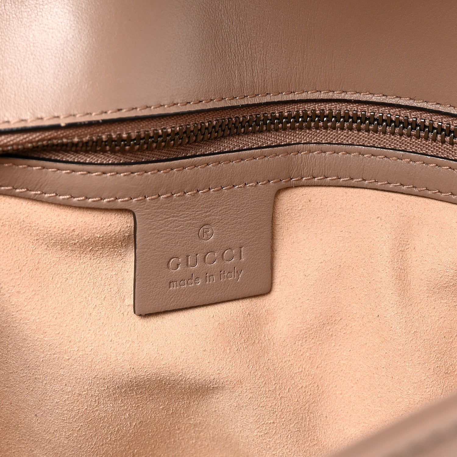 Gucci Calfskin Matelasse Small GG Marmont Shoulder Bag Porcelain Rose 6 of 10