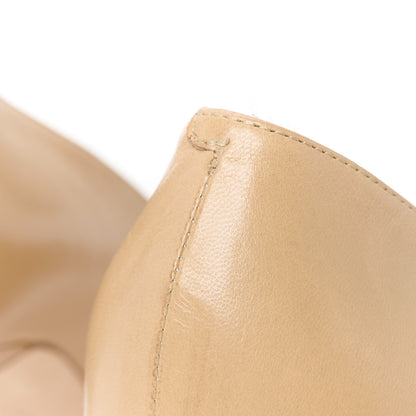 Jimmy Choo Kid Luna 110 Platform Peep Toe Pumps 36.5 Nude 9 of 10