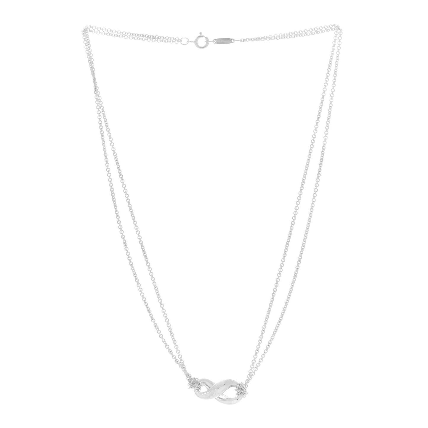 Sterling Silver Figure 8 Pendant Necklace