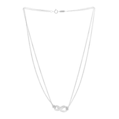 Tiffany Sterling Silver Figure 8 Pendant Necklace 3 of 7