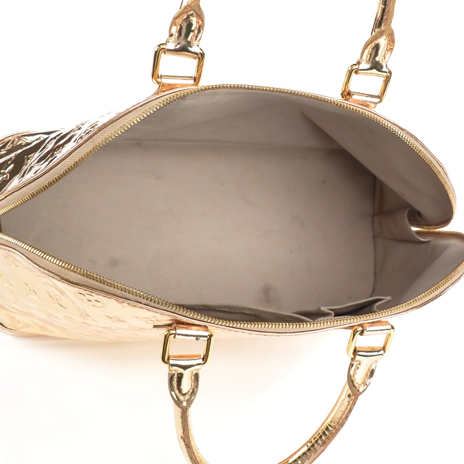Louis Vuitton Monogram Miroir Alma MM Gold 7 of 11