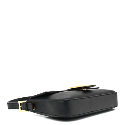 Fendi Vitello Flamingo Enamel Baguette Black 5 of 13