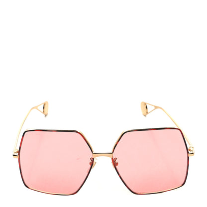 Gucci Square Frame GG0536S Sunglasses Gold 2 of 8