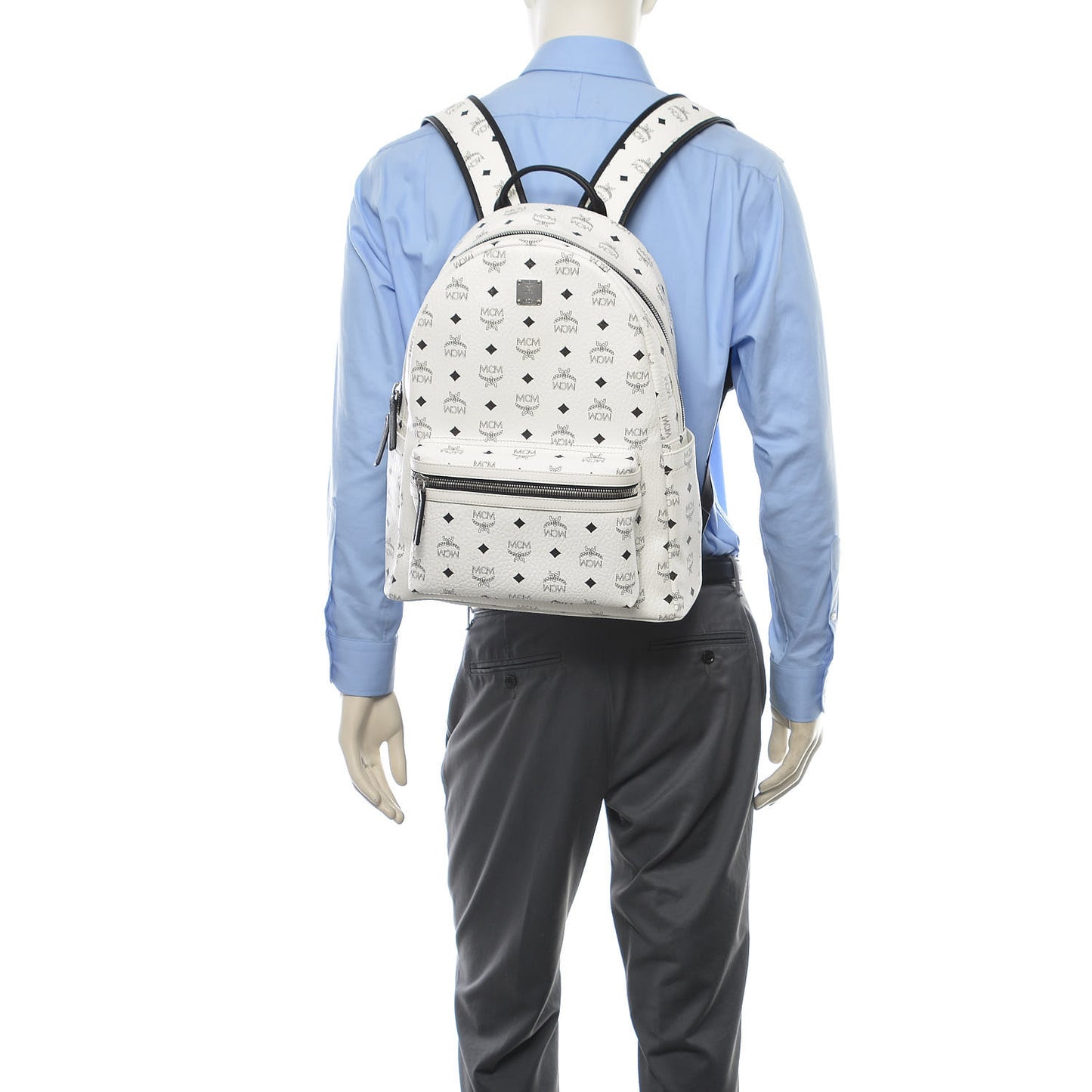 Visetos Medium Stark Backpack White