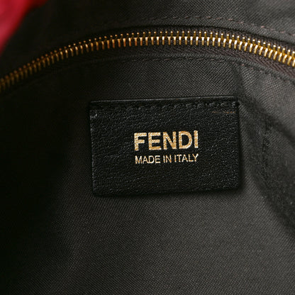 Fendi Zucchino Vitello Floral Forever Mama Baguette Black Multicolor 6 of 10