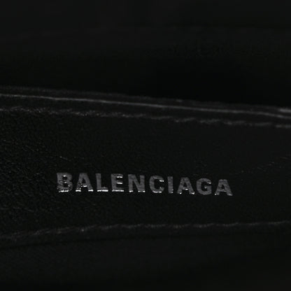 Balenciaga Shiny Calfskin Logo Crocodile Embossed XXS Ville Top Handle Bag Lilac White 6 of 9