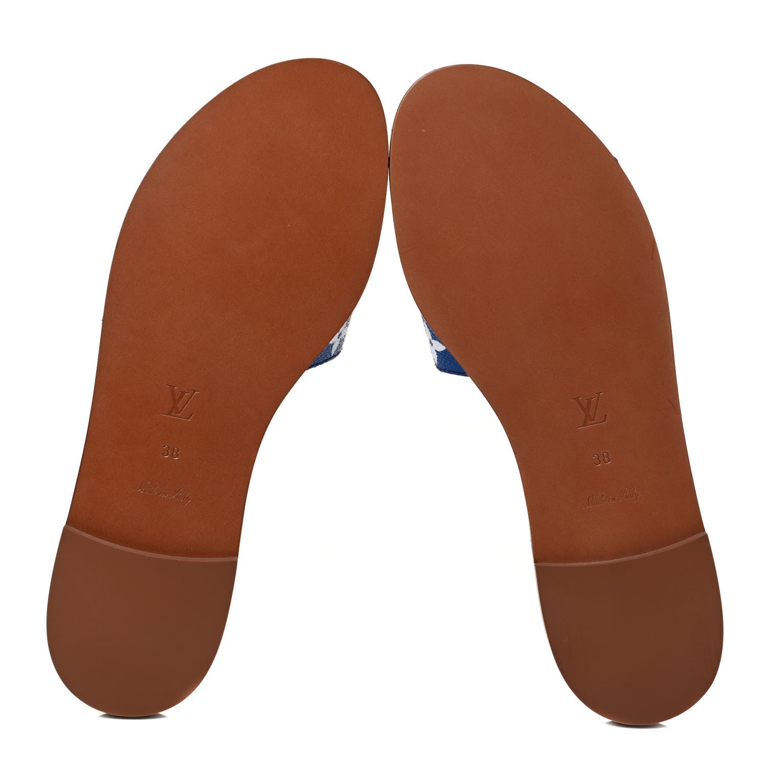 Louis Vuitton Monogram Escale Lock It Flat Mule 38 Blue 8 of 8