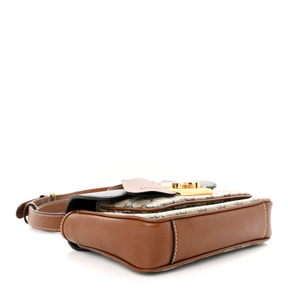 Gucci GG Supreme Monogram New Sakai Lux Calfskin Mini Padlock Flap Pocket Shoulder Bag Beige Ebony Black Cuir 5 of 11