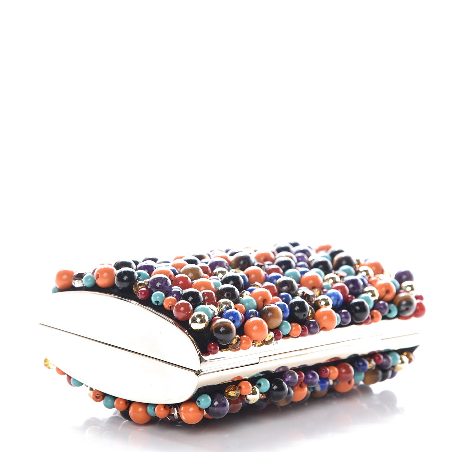 Beaded Box Clutch Multicolor