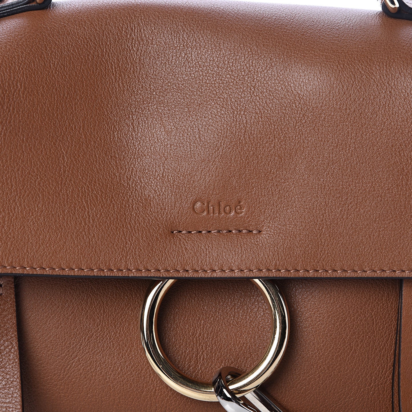 Calfskin Mini Faye Day Shoulder Bag Tan