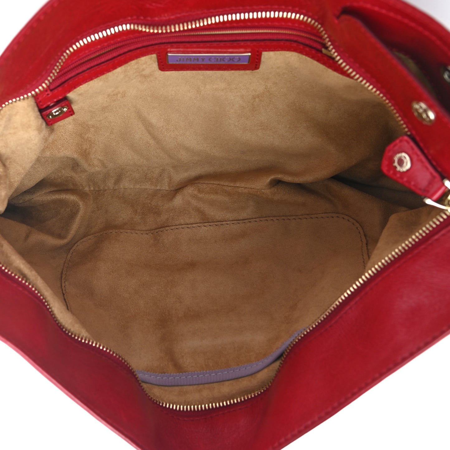 Calfskin Convertible Rio Oversized Clutch Red