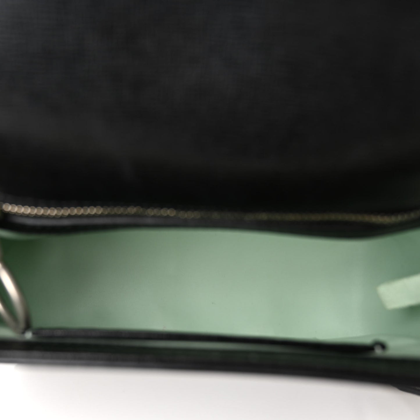 Calfskin Diag Flap Bag Black White