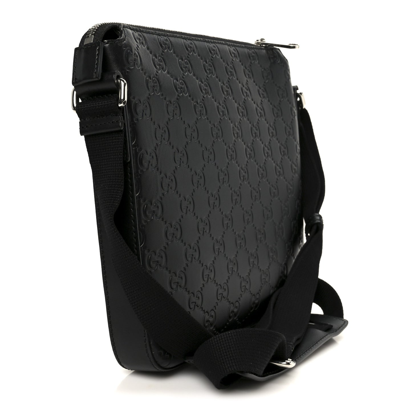 Guccissima Signature Small Messenger Bag Black