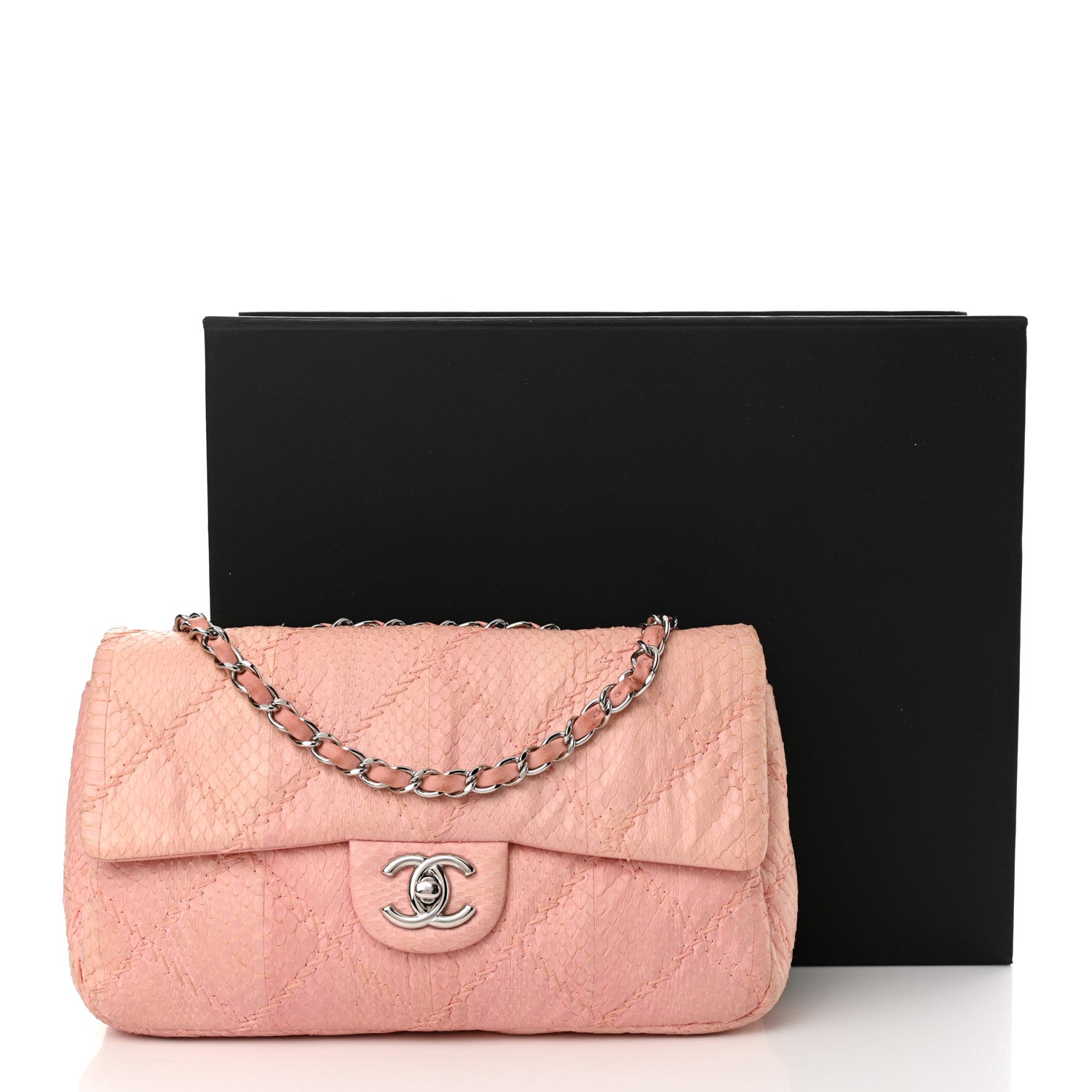 Chanel Snakeskin Ultimate Stitch Flap Pink 11 of 11